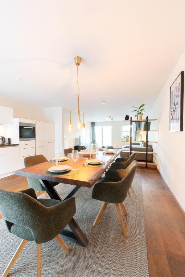 -Zentrale Wohnung-Balkon-Desingerkueche- Билефельд Экстерьер фото