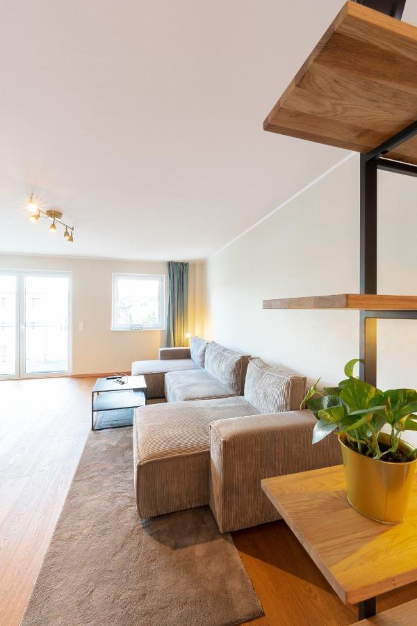 -Zentrale Wohnung-Balkon-Desingerkueche- Билефельд Экстерьер фото